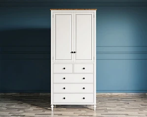 красивые Шкаф двухстворчатый "Odri" с 5 ящиками арт od2127KR5 в интернет-магазине