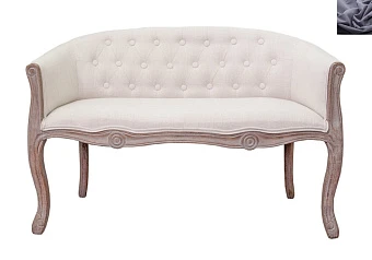 красивый Двухместный диван Kandy Double Beige цвет темно серый