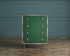 купить красивый Высокий комод "Ellipse" с четырьмя ящиками арт EL05G