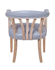 красивый Мягкий стул с подлокотниками Tanner Gray Leather