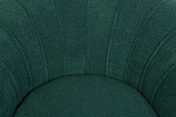 красивое Низкое кресло ракушка Pearl зеленый Boucle на заказ