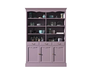 купить Двухсекционный шкаф Leontina Lavanda для посуды арт ST9330/3L в интернет-магазине