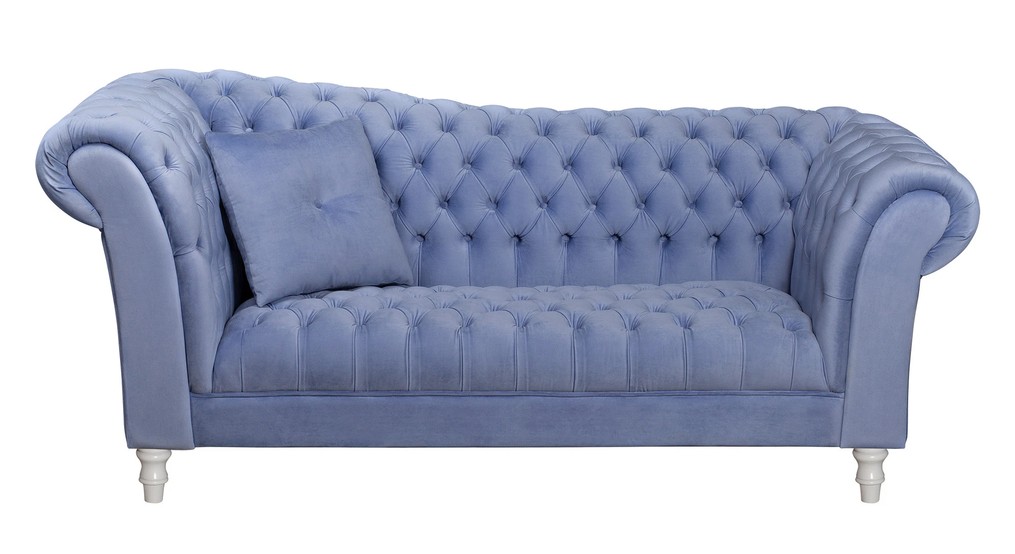 Двухместный диван Lina Blue-W синий на заказ в интернет-магазине