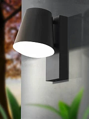 97146 Уличный светильник настен. CALDIERO, 10W(E27), L140, H240, A185, гальван. сталь, антрацит/плас