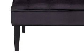 фото Прямой двухместный американский диван Sommet черный в интерьере