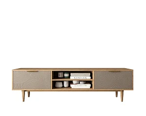 купить Комод "Line" с нишей низкий под TV R27/beige в интернет-магазине