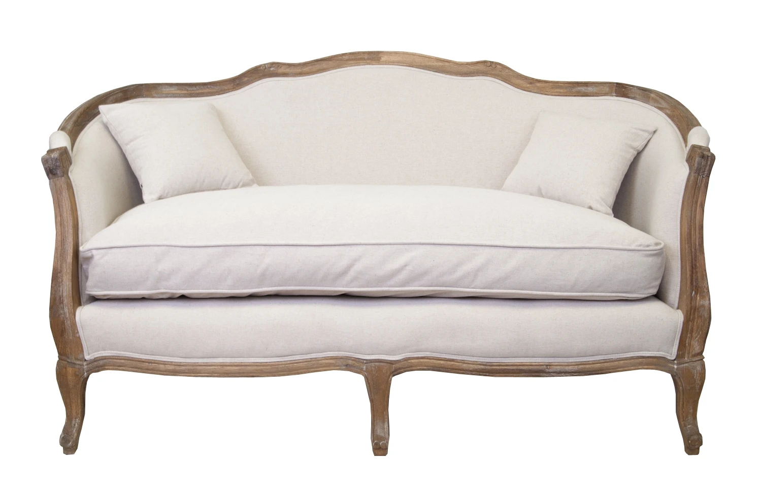 красивый Дизайнерский двухместный диван ампир Darcy 2 бежевый в интернет-магазине