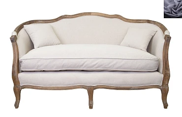 стильный Диван ампир Darcy 2 цвет серый