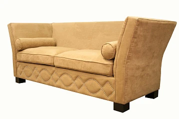 стильный Прямой диван 3 места арт-деко Volte коричневый