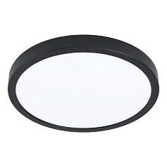 купить стильные 901014 Светодиодный накладной светильник с датчиком движения FUEVA 5, 20,5W (LED), 3000K, 2400lm, ?285, сталь, чёрный/пластик, белый