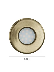 заказать 93217 Светодиодный точечный светильник встраиваемый IGOA