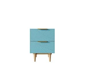 Тумбочка с двумя ящиками "Line" LN07/GR1/blue на заказ в интернет-магазине