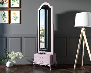купить Зеркало напольное "Leontina Lavanda" 2 ящика арт ST9322LETG