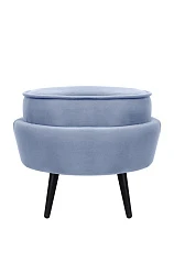 Пуф Pearl Adorn Sky на черных ножках на заказ
