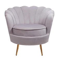 заказать Низкое кресло ракушка Pearl Grey