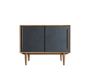 купить Комод "Bruni Black" две дверки арт BR25Black