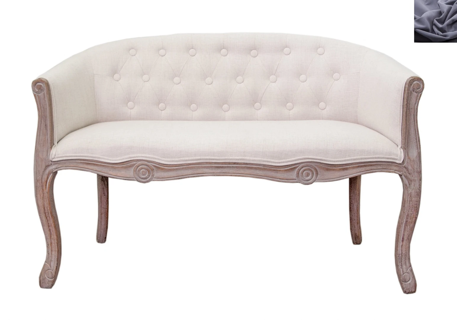 купить стильный Двухместный диван Kandy Double Beige цвет темно серый