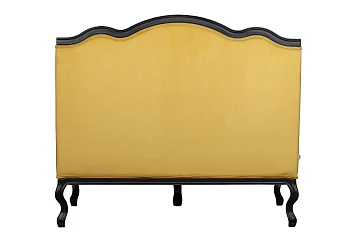 фото Двухместный дизайнерский диван Brody Double yellow в интерьере