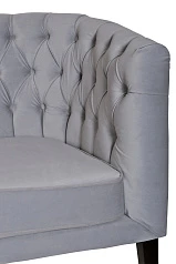 Прямой двухместный диван Harry серый в интерьере