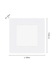 64607 Светодиодный встраиваемый светильник FUEVA 1 PRO, 5,5W(LED)