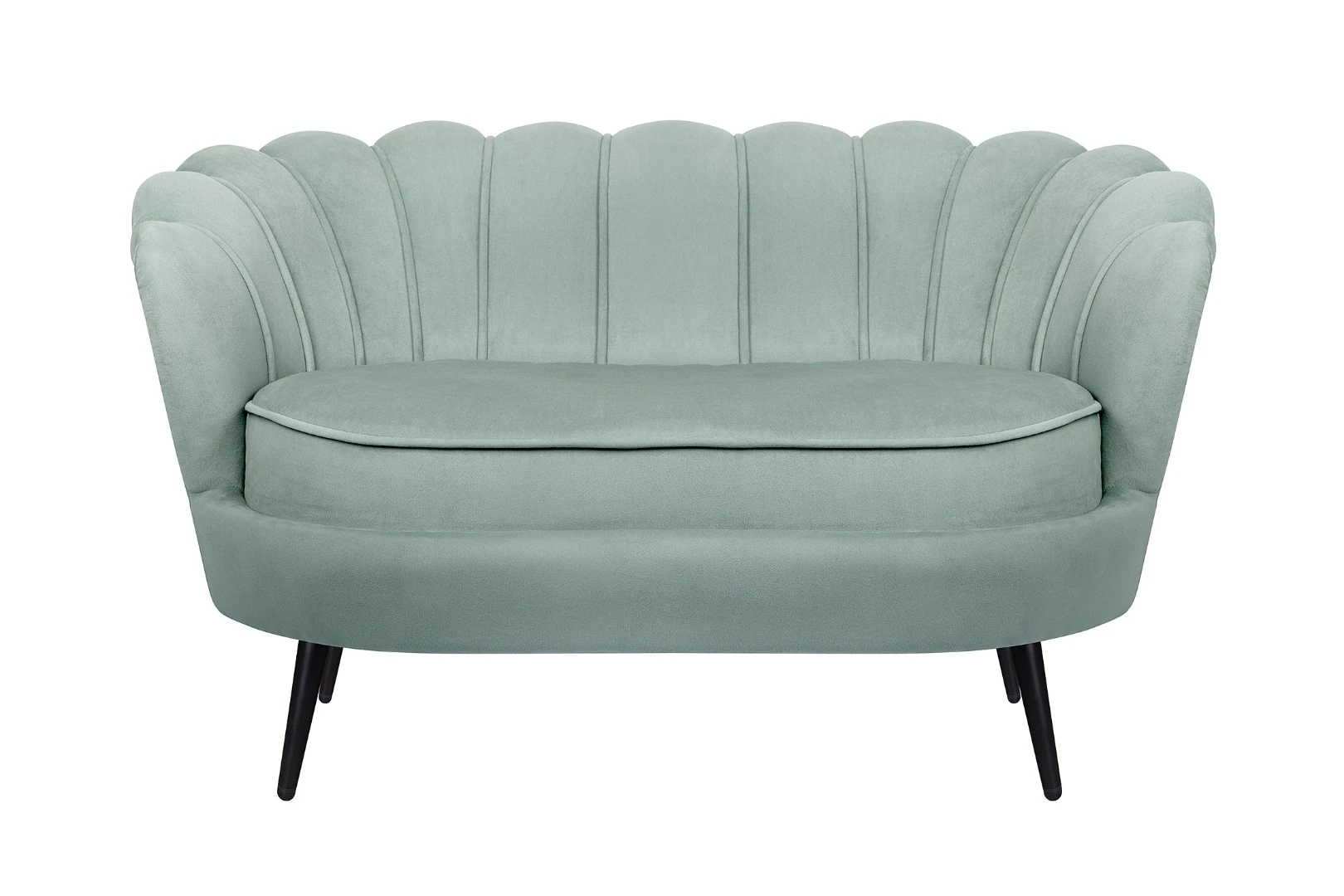 Диван ракушка Pearl Double Green на черных ножках на заказ в интернет-магазине