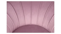 заказать Кресло ракушка Pearl Pink на черных ножках