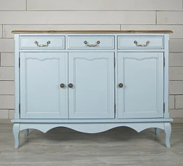 купить Комод "Leontina Blue" (3 ящика и 3 двери) арт ST9344B