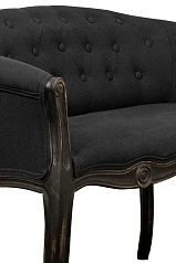 купить Двухместный дизайнерский диван Kandy Double Black Old