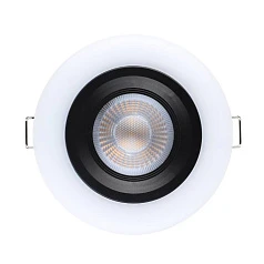 900915 Комплект встраиваемых светильников CALONGE, 3X4,8W (LED), 3000K, 1860lm, ?100, пластик, черный, белый