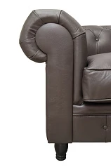Диван из коричневой кожи Chesterfield Brown Leather 2S в интернет-магазине