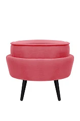 Пуф Pearl Adorn Karmin на черных ножках