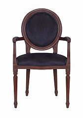 Мягкий стул с подлокотниками Delo Kora Arm Black