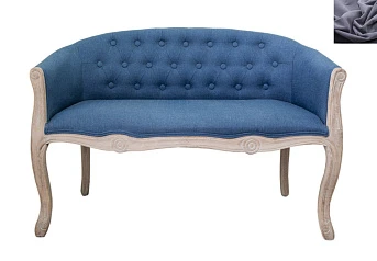красивый Диван французский стиль Kandy Double Blue цвет серый на заказ