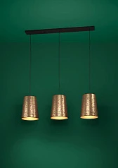 стильные 390293 Люстра CASTUERA, 3X25W (E27), L1310, B300, H1500, сталь, черный/бумага декорированная розовыми лепестками, золотой, розовый