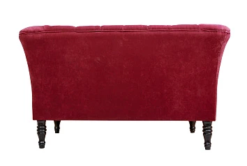 заказать Прямой двухместный диван Dalena Vine красный