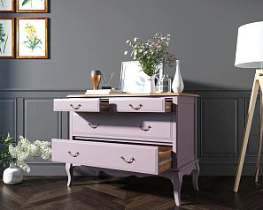 красивый Комод «Leontina Lavanda» на 4 ящика арт ST9315L