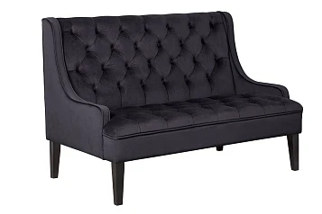 заказать Прямой двухместный американский диван Sommet черный