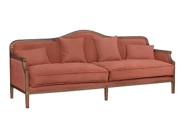 Диван с высокой спинкой для гостиниц Madesta Red V2 на заказ