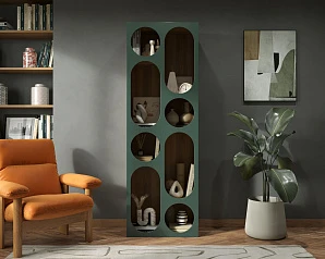 Стеллаж узкий ROSA арт. R15 в интерьере