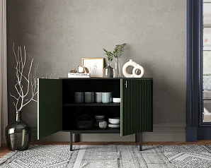 Комод с двумя дверками "Emerson" арт EM02/green/L на заказ