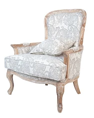 фото Мягкое полукресло с подлокотниками Shea в интерьере