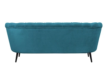 купить Диван для гостиниц Pearl Triple Marine Velvet на черных ножках