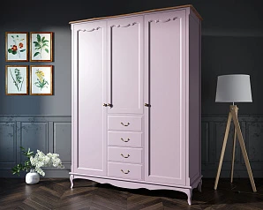 Шкаф Leontina Lavanda для одежды с ящиками арт ST9327/34L в интернет-магазине