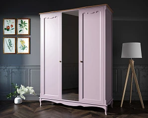 стильные Шкаф Leontina Lavanda двухстворчатый с зеркалом арт ST9327ZL