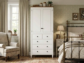 купить стильный Шкаф двухстворчатый "Одри (Odri)" с 5 ящиками арт od2127KR5