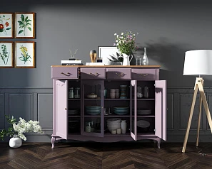 купить Комод-витрина Leontina Lavanda арт ST9363L в интернет-магазине