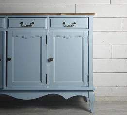купить Комод "Leontina Blue" (3 ящика и 3 двери) арт ST9344B