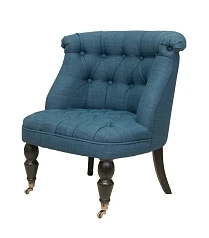 Низкое кресло каминное Aviana Indigo синий