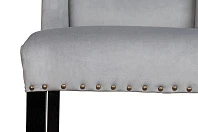 Дизайнерский барный стул Skipton Grey Velvet в интернет-магазине