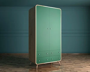 купить Шкаф в скандинавском стиле "Ellipse" с ящиками арт EL15G